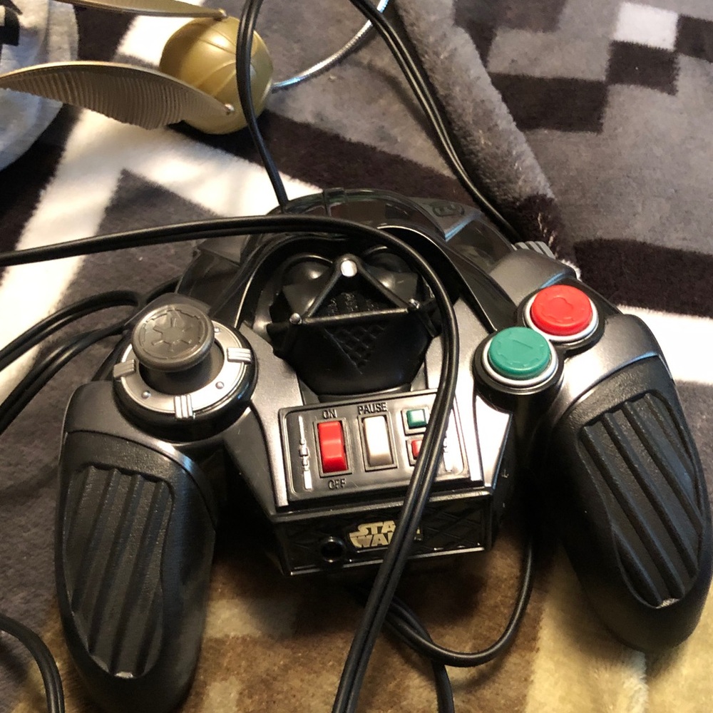 Star Wars Black and Red Controller with Green Accents